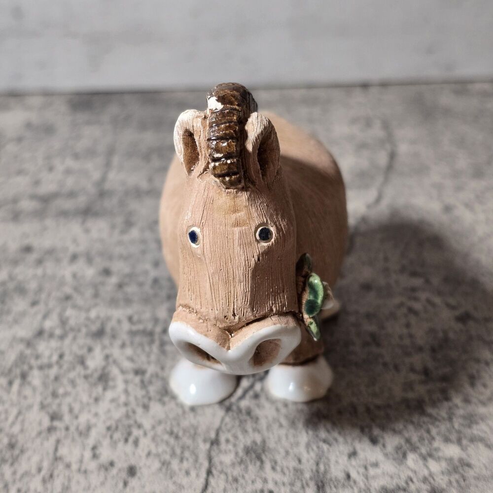 VTG Phallic Artesania Rinconada Horse Flower in Mouth Donkey Mule Retired Kitsch